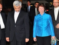 Top EU diplomat meets Iranian negotiator over nuclear drive