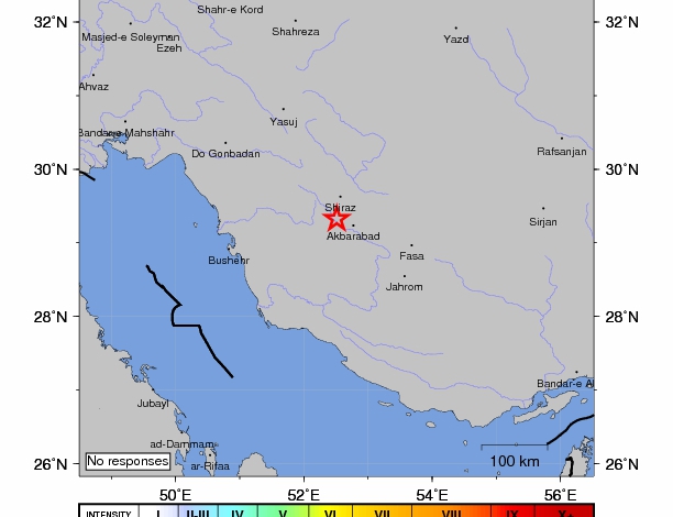 5.2-magnitude quake hits southern Iran: USGS