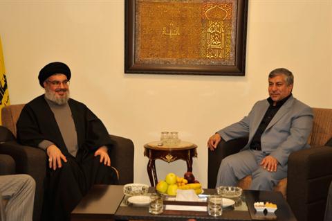 Nasrallah discusses energy projects with Iranian official