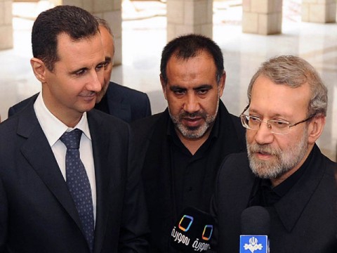 Irans Larijani meets Assad for solution 