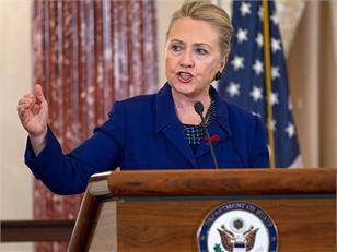 Clinton says U.S. open to bilateral talks if Iran is "ever ready" 