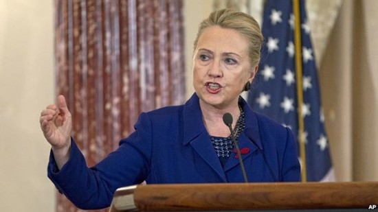 Hillary Clinton criticizes Iran, Palestine, and Israel, too 