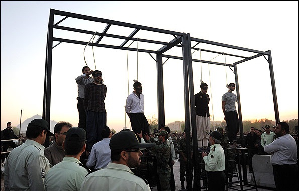 Iran hangs 5 rapists in public: report