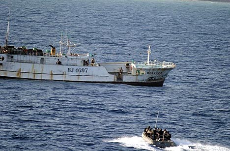 Illegal fishing crackdown in Somalia, 78 Iranians detained