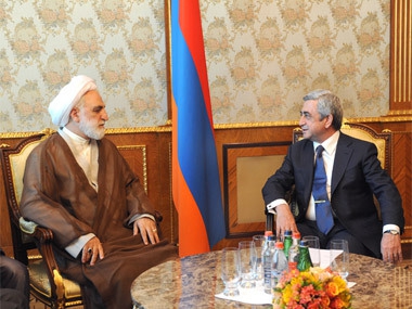 Armenian president meets Iranian prosecutor general