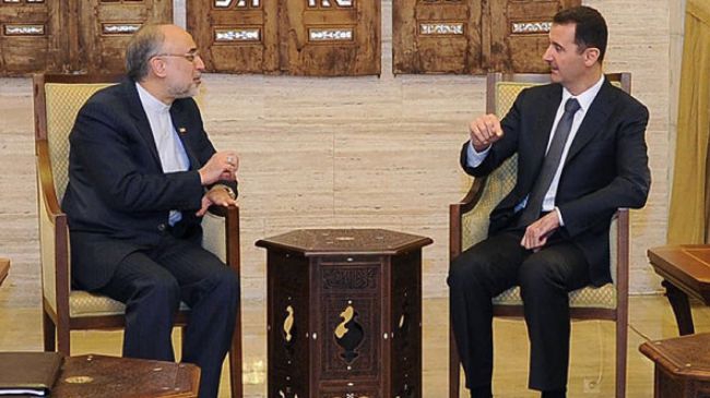 Iran FM Salehi hold talks with President Assad in Damascus