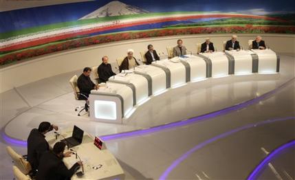 Iran presidential candidates debate freedoms