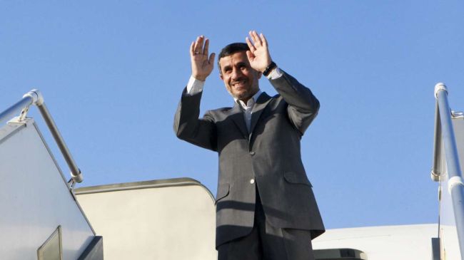 Ahmadinejad in Moscow to attend GECF summit, meet world leaders