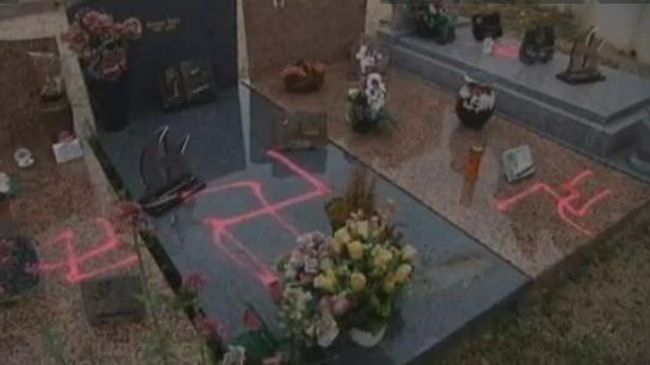 Muslim graves desecrated with racist graffiti in Wales