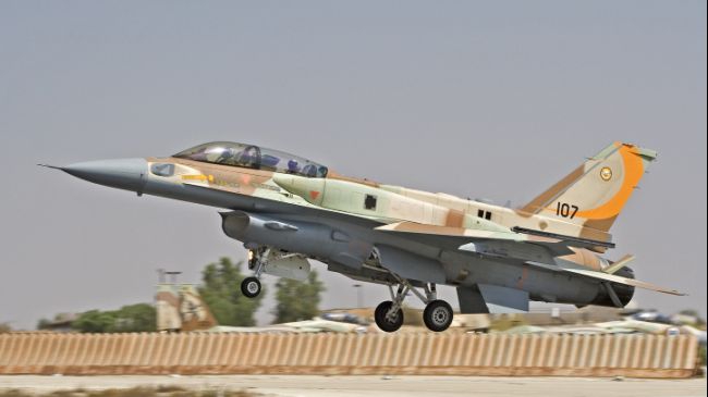 Israeli F-16 warplane crashes into sea