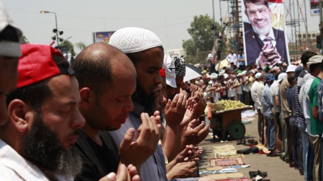 Muslim prayers held for Egypt victims