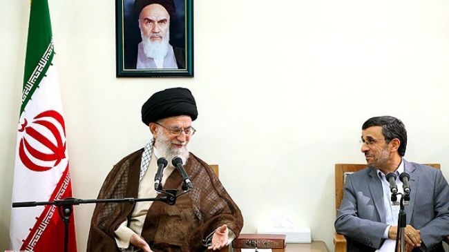 Irans Leader admires president, his cabinet