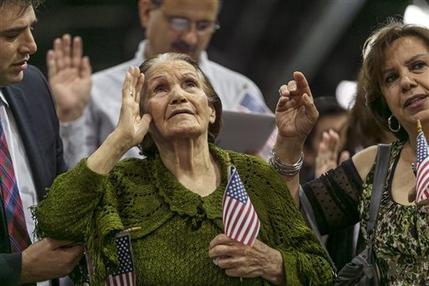 99 year-old woman from Iran becomes US citizen