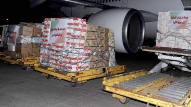 Iran sends fourth consignment of humanitarian aid to Syria