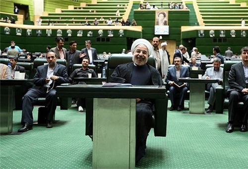 President Rouhani attends parliament for 4th day