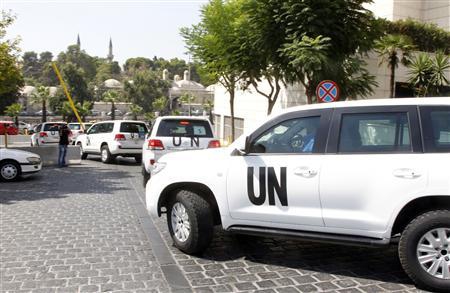 U.N. experts in Syria head to site of poison gas attack
