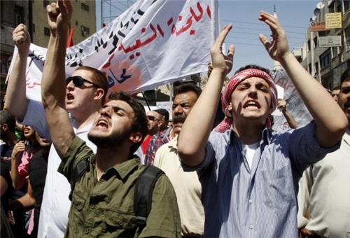 Jordanians protest proposed western military action against Syria