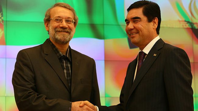 Iran, Turkmenistan see eye to eye on regional issues: Larijani