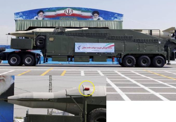 Iran parades 30 2,000 km range missiles