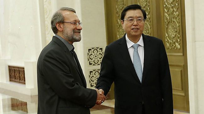 Top China lawmaker hails friendly ties with Iran