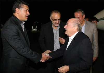 FIFA chief Blatter arrives in Tehran