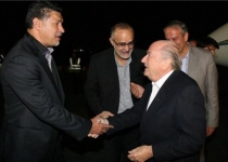 FIFA chief Blatter arrives in Tehran