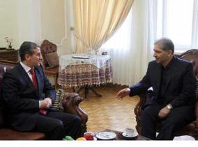 Azerbaijani consul in Tabriz meets governor of Irans east Azerbaijan province