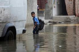 Sewage keeps flowing in streets of Gaza Strip