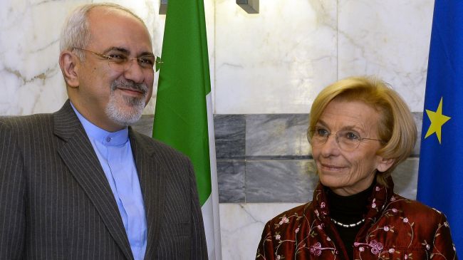 Iran FM meets with his Italian counterpart in Rome