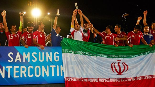 Iran beats Russia, wins beach soccer cup
