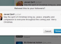 Zarif twitted Merry Christmas