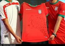 Photos: Iran unveils Cheetah logo on the uniform of national football team in 2014 World Cup   <img src="https://cdn.theiranproject.com/images/picture_icon.png" width="16" height="16" border="0" align="top">