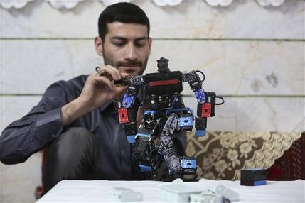 Iranian teacher build Robot to teach prayer
