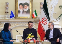 Photos: Ashton, Larijani meet in Tehran  <img src="https://cdn.theiranproject.com/images/picture_icon.png" width="16" height="16" border="0" align="top">