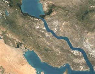 Persian Gulf water moves to central Iran