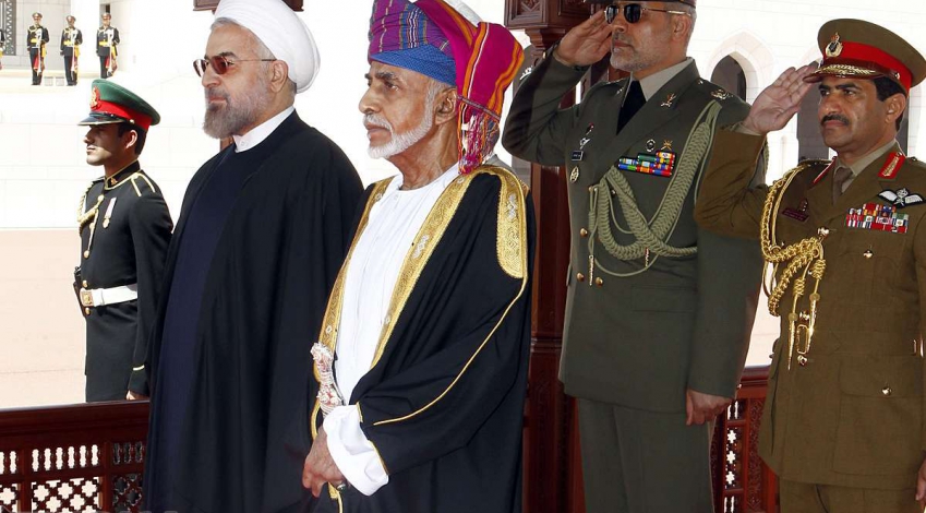 President Rouhani officially welcomed by Sultan Qaboos