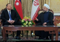 President Rouhani, Aliyev confer