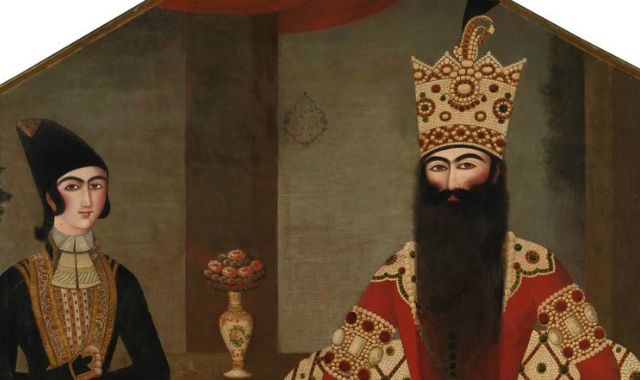 Qajar royal portrait leads sothebys arts of the Islamic world sale