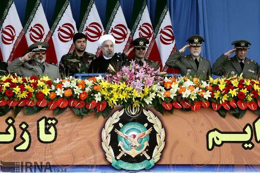 Iran says will firmly deter any attacks as military displays might