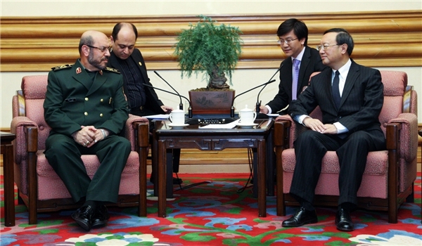 Iranian DM, chinese state councilor meet in Beijing