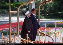 Photos: President Rouhani officially welcomed by Chinese president  <img src="https://cdn.theiranproject.com/images/picture_icon.png" width="16" height="16" border="0" align="top">
