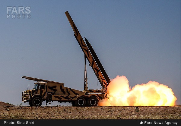 Iran test-fires home-made missiles in military drills in Isfahan province