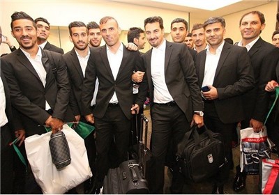  Iran football team arrives in Brazil 