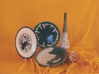 Handicrafts; variegated silk of Shahrud culture