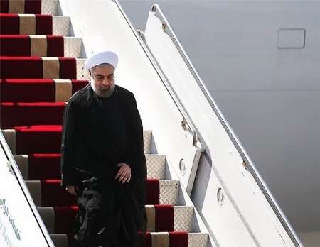 President Rouhani arrives in Lorestan prov
