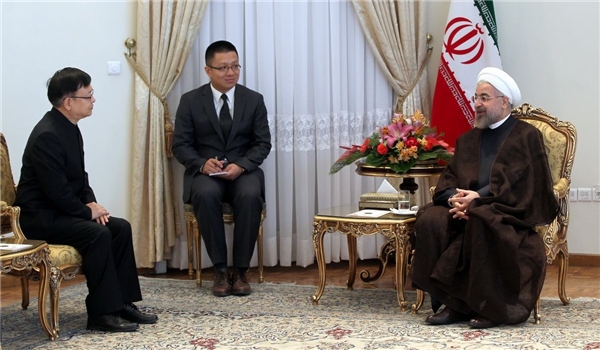 President Rouhani urges China