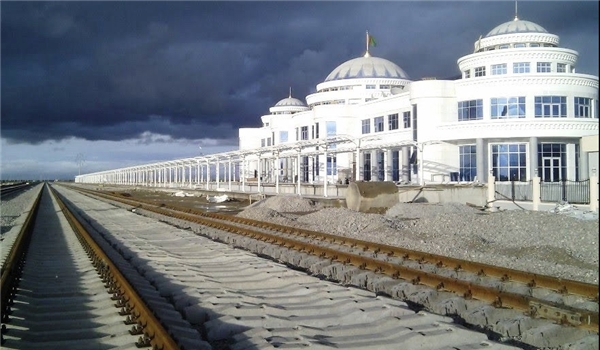 Turkmen part of north-south international railway completed