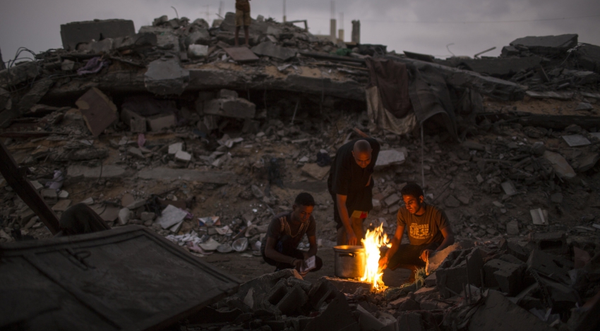 In torn Gaza, if roof stands, its now home