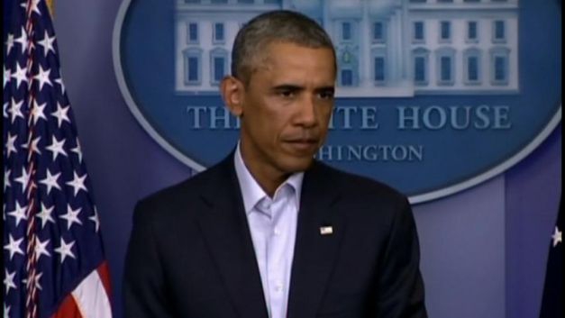Obama says U.S. to keep up airstrikes to halt militants