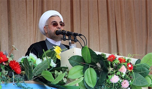 Rouhani: Iran to continue aids to Palestinians, Iraqis, Syrians